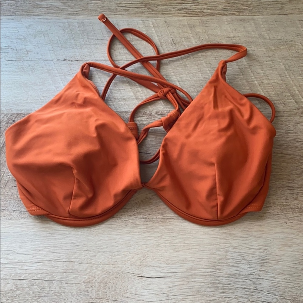 Burnt Orange Swim Top - M